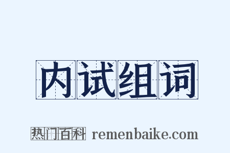内试组词是什么意思的图片